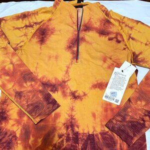 Lululemon Sz L Men's Metal Vent Tech 1/2 Zip Long-sleeve Shirt ActiveWear $108